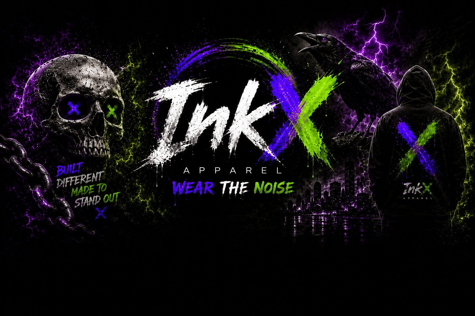 INKX Apparel Wear The Noise hero artwork